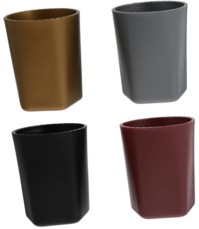 Hemobllo Vasos para Dados De Plástico 4 Piezas Multicolor, Tamaño Pequeño, Accesorios para Juegos De Mesa, Uso En Bar y Entretenimiento Familiar