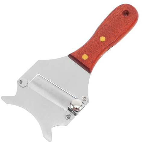 PRETYZOOM Trancheuse à Truffes en Acier Inoxydable Réglable, Râpe à Fromage et Chocolat Multifonction avec Manche en Bois, Coupe Fine et Uniforme, Ustensile Cuisine pour Truffes et Fromage,