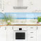 Bilderwelten Küchenrückwand Folie Glänzend 90x315 cm Ostseeküste Spritzschutz Fliesenspiegel Küche-Rückwand Motiv Klebefolie