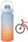 Bottiglie d'acqua del tempo - Borraccia da 67 once a prova di perdite - Borraccia sportiva riutilizzabile, borraccia portatile per acqua potabile motivazionale per fitness sport all'aria aperta Zankie