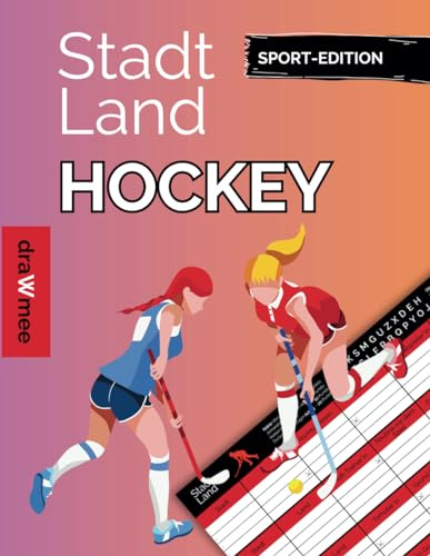 Stadt Land Hockey: Fan-Edition Quiz Geschenk für Hockeyfans & Spieler*innen: Spielblock mit 35 Blatt Din-A4 (Seiten zum Ausschneiden)