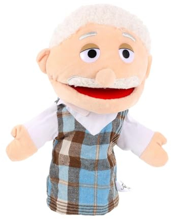 Burattini A Mano Per Bambini Marionette In Peluche Marionette A Mano Per La Famiglia Marionetta Di Peluche Del Nonno Marionette Giocattolo Per Giochi Di Ruolo Marionette Per Mamma E Papà Marionette Pe