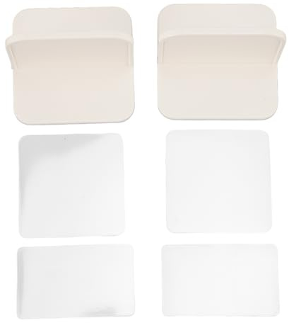 GLOGLOW Anclajes adhesivos para muebles, 2 unidades, montaje en pared, sin taladro, suministros para el hogar, multifuncionales, adhesivos de plástico, anclajes para muebles, para seguridad infantil,