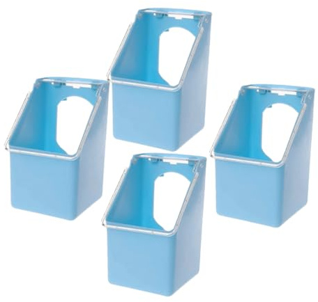 BESPORTBLE 4pezzi Mangiatore Per Piccioni in Plastica Distributore Di Cibo Per Piccioni Mangiatore Per Gabbia Per Per Quaglie Facile Da Pulire e Riempire