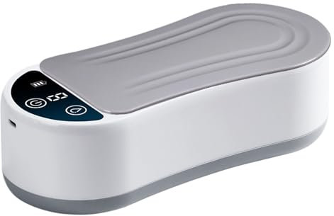 Générique Nettoyeur Ultrasonique pour Verres - Appareil De Nettoyage pour Lunettes De Soleil - Machine Électrique Rechargeable Précise pour Argenterie, Pièces de Monnaie, Lunettes