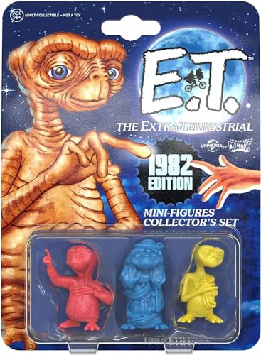 Doctor Collector E.T. Der Außerirdische, Mini-Figuren-Kollektion, Edition 1982, offizielle Verpackung mit 3 farbigen Miniaturen