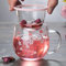 FutureHight Gobelet en verre avec infuseur à thé, filtre et couvercle, motif floral, tasse à thé, 300 ml, verres à boire