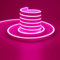 TOPAI Neon Ruban LED 5M Rose, Bande Neon LED Lumineuse 12V Rose Silicone Etanche, Découpable Flexible Néon Lumière pour Intérieur/Extérieur Décoration