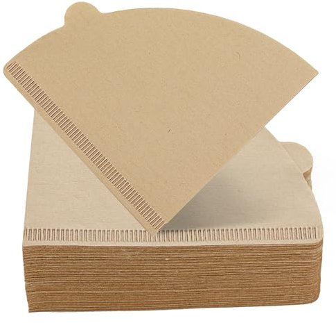 100 Stück Kaffeefilter, Abeillo Filter 02, V-förmiger Kaffefilter, Kaffee Filterpapier, Filtertüten für Handfilter, Kaffeemaschine, Kaffeekanne Filterbecher, Coffee Papierfilter (Primärfarben)