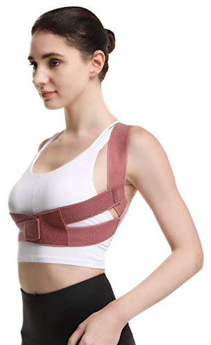 OAQZGBVK Posture Corrector Adjustable Back Corrector Belt Woemen Strap Back Brace Shoulder Posture Correction for Adult Red Support Brace