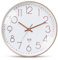 Funkuhr 30cm Funk-Wanduhr, Funkuhr Wohnzimmer Einfach zu Lesen, Modern Ohne Tickgeräusche Lautlos Hängeuhr, für Zimmer Zuhause KüChe Schlafzimmer Büro Schule (Weiß)