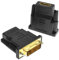 Fogcosy 2 PCS DVI to HDMI Adapter - Bidirectional HDMI to DVI-D Adapter with Gold-Plated Connectors, 1080P Gold Plated Connector for Computer, Monitor, Projector, TV and More