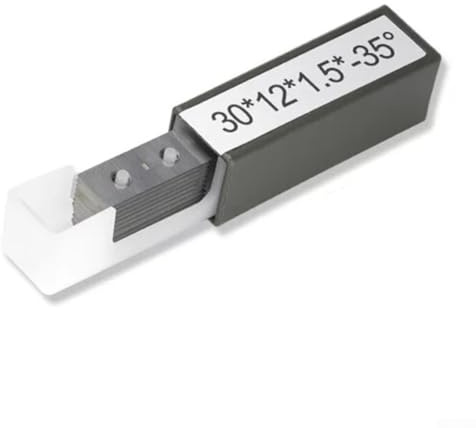 Zilimontt 10pc Solid Carbide Square Indexable Inserts 30x12x1.5mm 35° for for Wood Lathe Turning and Planing Tools, Reversible 2-Cutting Edge Blades for for Woodworking Planer