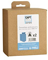 Domena Pack de 2 cassettes anticalcaires TYPE A Antikalk-Kassette, Kunststoff, blau
