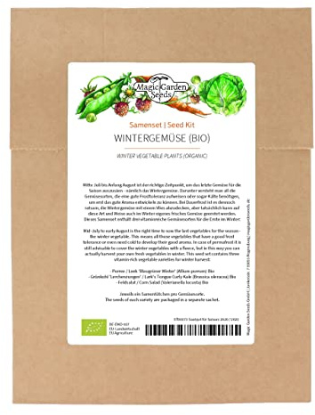 Verdure invernali (bio) - Set di semi con 3 verdure resistenti al gelo per la semina a fine estate