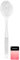 Manicare White Plastic Bath Brush, Exfoliating, Long Handled Spa Shower Brush, Non Slip Handle, Back Washer, Good For Circulation, Cellulite And Dry Skin, Dry Brushing, Back And Body Scrubber