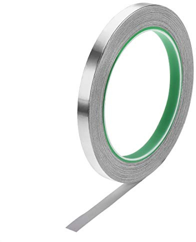 uxcell 8mm Aluminum Foil Tape High Temperature Tape for HVAC,Sealing,Patching Hot and Cold Air Ducts Adhesive Tape 20m/65ft