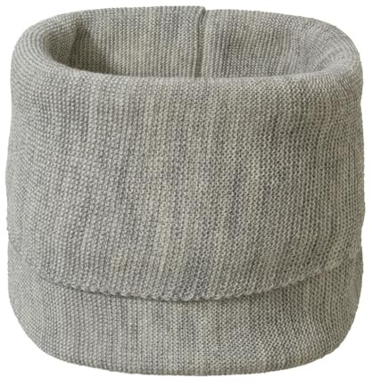 Disana SCHLAUCH-SCHAL Baby & Kinder - 100% Bio-Merino – angenehm wärmend & super weich - unisex 1 – 12 Jahre – nachhaltig & fair – besonders leicht & dünn - made in Germany | Grau-Natur Gr. 1