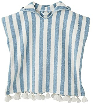 VERTBAUDET Poncho De Bain Bébé À Rayures Éponge