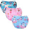 MIXIDON Pannolino da Nuoto Riutilizzabile Neonata Regolabile Costume da Nuoto Pannolini Lavabili Taglia Unica Set da Bagno Carino Costumi da Bagno da Piscina per 0-3 Anni Sirena+Unicorno+Ragazze