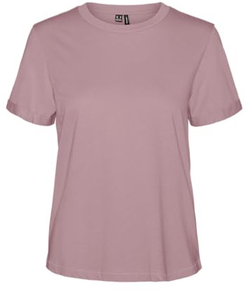 VERO Moda Damen Vmpaula S/S T-Shirt Noos, Nostalgia Rose, S EU