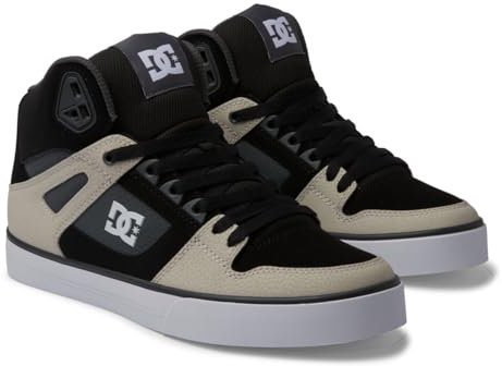 DC Shoes Pure High-Top - Leather High-Top Shoes for Men - Leather High-Top Shoes - Men - White