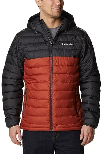 Columbia Powder Lite Hooded Jacket 1693931850, Mens Jacket, red, M EU
