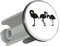 Huuraa Waschbeckenstöpsel Flamingos Silhouette Geschenk 4cm für Waschbecken Abflussstopfen Flamingos Geschenkidee