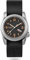 BODERRY Herren-Armbanduhr, Titan, automatische Felduhr, 40 mm, Militäruhr, Tag, japanisches mechanisches Uhrwerk und verschraubte Krone – Voyager, Orange/Abendrot im Zickzackmuster (Sunset Chevron)