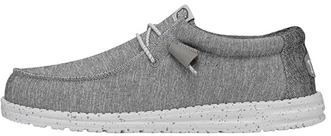 HEYDUDE Wally Sport Knit - Scarpe Uomo Slip-On - Mocassini, Grey, 43