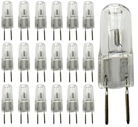 UGEFKMQ 20Pc Lámparas Halógenas G6.35 24V 150W Bombilla Halogena GY6.35/G6.35 Base De 2 Pines Regulable 150W