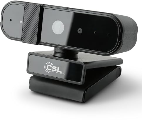 Windows Hello Kamera - CSL HelloView Compact RGB-Webcam, Infrarot-Tiefenkamera, 1920x1080@30Hz, integriertes Mikrofon, Videochat, 1080p, Gesichtserkennung, Windows 11 Hello Login