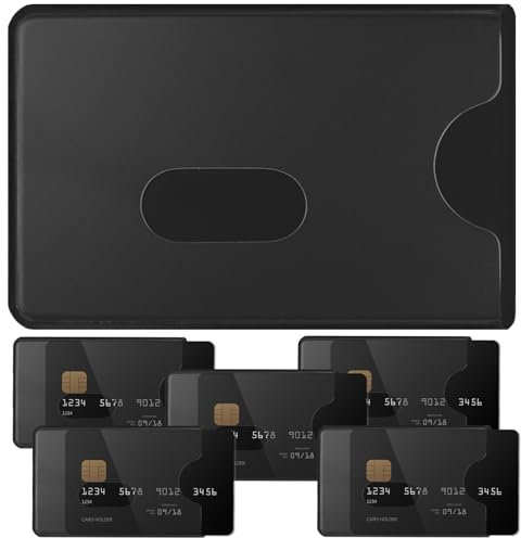 GZDAOXIA 6 Stück kartenhülle,RFID Blocker kartenhülle,EC Karten schutzhülle,kreditkartenhülle,scheckkartenhülle,RFID Blocker Schutzhülle,NFC Schutzhüllen,Sicherheit gegen Datenklau