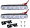 OnrySxn 2Pcs 12V LED Car Daytime Running Light, DRL Daylight Fog Lamps Waterproof Driving Head Lights Super Slim Offroad Driving Lights White Spot Beam Single Row LED Bar for Car Truck ATV UTV SUV