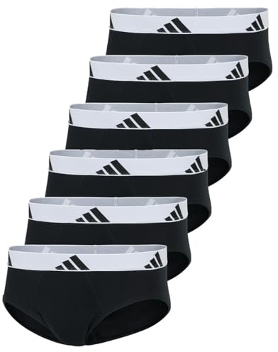 Adidas Lot de 6 slips basiques pour homme, 6 x blanc (006), XL