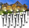 B-right Garden Spike Lights, 8in1 12V Garden Lights Mains Powered, 27M Extendable LED Outdoor Lights Mains Powered, IP65 Waterproof Uplighters for Pathway Lawn Yard Wall Fence(2700K)
