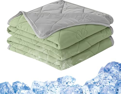 Celuicion Coperta estiva | Coperte fredde estive per dormire | Biancheria da fredda a doppio lato per sudore notturno casa camera da interno esterno divano campeggio viaggio