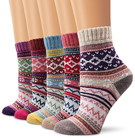 Moliker Wool Socks, Women Socks Winter Socks Vintage Soft Warm Socks For winter