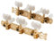 Musiclily Pro 3 auf einer Platte Lyra Style Mechaniken Set für Konzertgitarre,Gold Schmetterlingsknopf