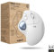 Logitech ERGO M575 For Business kabelloser Trackball – leichte Daumensteuerung, ergonomisches Design, gesichertes Logi Bolt, Bluetooth, weltweit zertifiziert, Windows/Mac/Chrome/Linux – Grafit - Weiß
