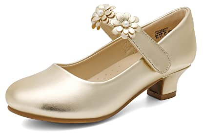 DREAM PAIRS Ballerine Bambina Mary Jane,Oro,36