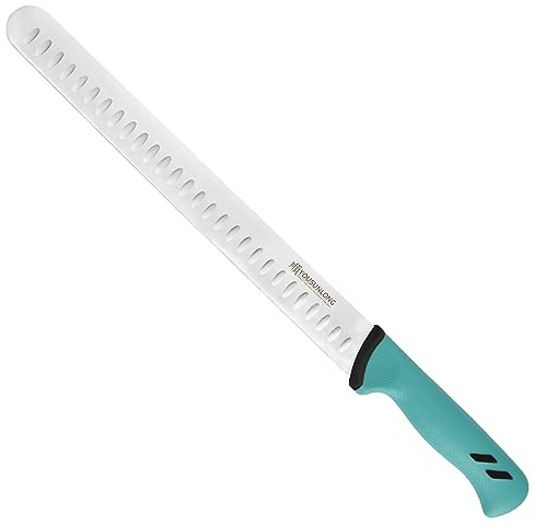 YOUSUNLONG Petto Coltello per affettare - Coltello per prosciutto da 305mm - Affilato come un rasoio - Acciaio al molibdeno ad alto tenore di carbonio - Manico in Santoprene