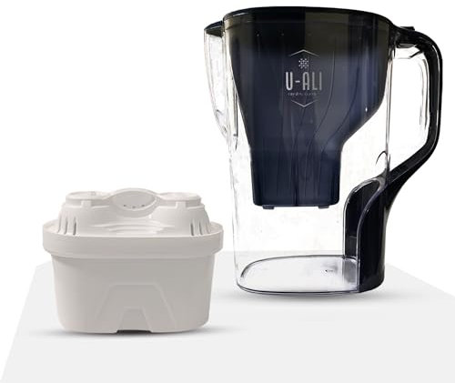Carafe filtrante de 4 litres : filtre haute capacité pour une eau claire et propre, avec 1 cartouche filtrante Maxtra+. Filtre durable qui remplace jusqu'à 200 bouteilles d'eau en bouteille de 500 ml.