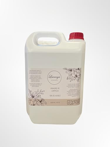 Lavanya - Vinagre blanco de limpieza. Limpiador 100% natural (5 litros, 5000, mililitro)
