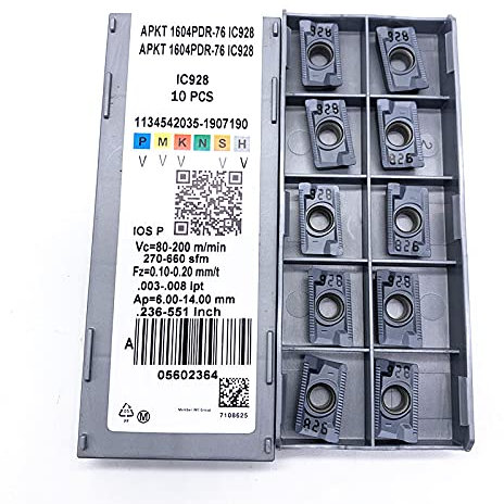 Inserti in carburo CNC 1135 APKT1604 PDER 76 IC928 Utensili di tornitura esterni APKT 1135 1604 Inserto in carburo Utensile per tornio Tokarnyy Inserto per tornio CNC Set di inserti per tornio