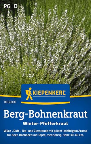 Kiepenkerl Berg-Bohnenkrautsamen Winter-Pfefferkraut 1012200 - Mehrjährige Kräutersamen - Höhe 30-40 cm - Inhalt für 80 Pflanzen - Samen Kräuter - Saatgut