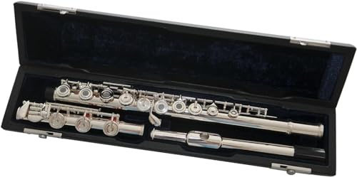 LABLADUO Flöjter, Flöjter Musikinstrument Professionell Cupronnickel Silverpläterad C Nyckelflöjt 17 Öppet Hål B Fot Split E Offset G Flöjt