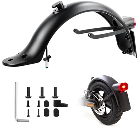 Parafango Posteriore Monopattino Elettrico per Xiaomi Mi M365 1S PRO 2, Parafango Posteriore con Staffa, Accessori Monopattino Elettrico