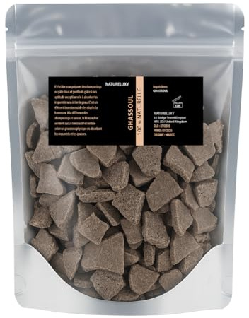 Ghassoul marroquí de arcilla cruda natural 1 kg