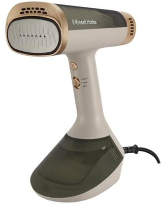 Russell Hobbs Défroisseur à main vapeur [Technologie d'aspiration] Fer à repasser VacuSteam (3 modes vapeur/d'aspiration, réservoir 200 ml, chauffe en 35 s, plaque céramique,pour tous tissus) 28551-56
